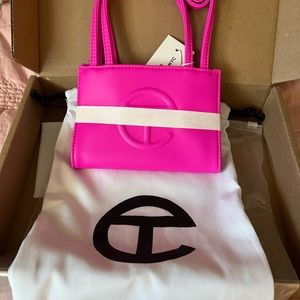 TELFAR  small azalea (pink) bag